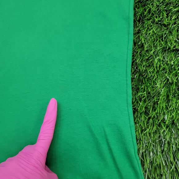 Vintage 90s 417 Van-Heusen Polo Shirt L/XL 22x28 Green - Picture 7 of 13